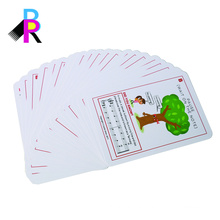 high quality double-sided full color printed round corner flash card printing